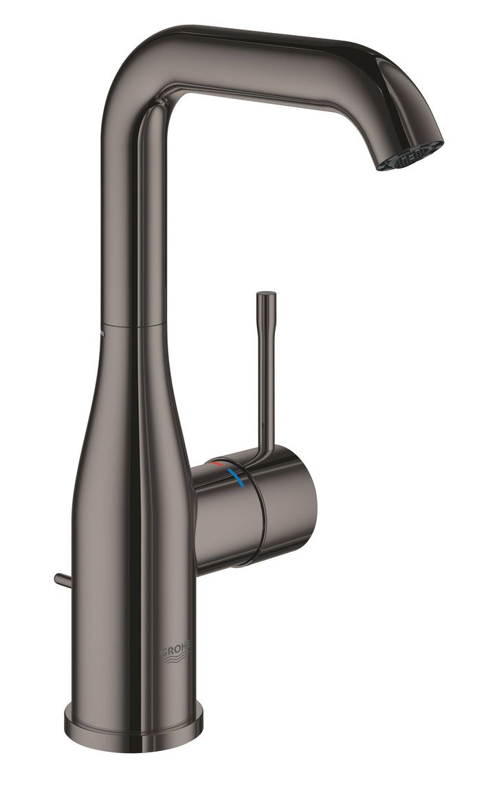 GROHE Essence - Einhand-Waschtischarmatur (wassersparend, DN 15, L-Size), hard graphite, 32628A01 L