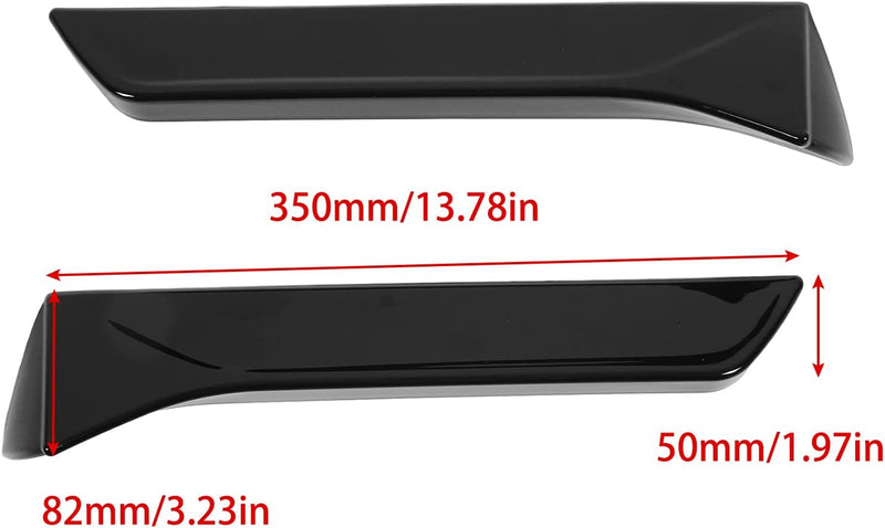 2 STÜCKE Heckscheiben-Seitenteilerflügel, Aussenverkleidung Links Rechts Ersatz für SEAT Leon 5F Mk3