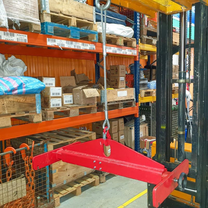 ALFA LOGISTIK Anschlagseil 8mm Durchmesser 5m Länge mit Haken und Öse – Drahtseil mit Haken - Stahls