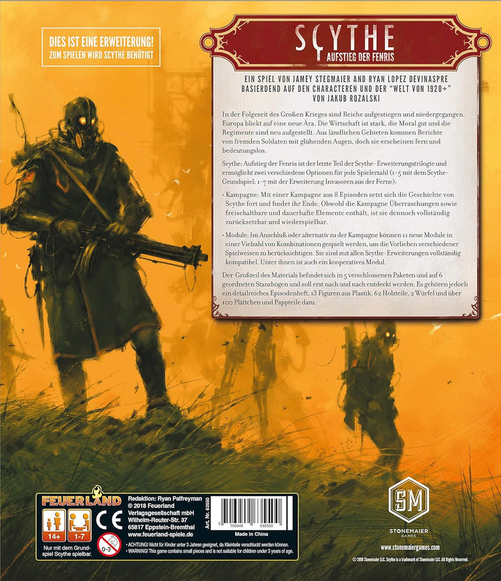 Feuerland Spiele 22 - Scythe Aufstand der Fenris
