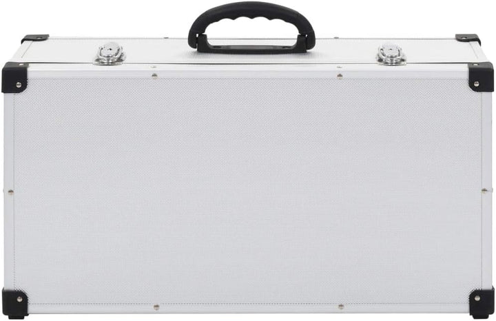 vidaXL CD Koffer für 80 CDs mit 2 Schlüsseln DJ Case Box Alukoffer Aufbewahrungsbox Transportbox Sor