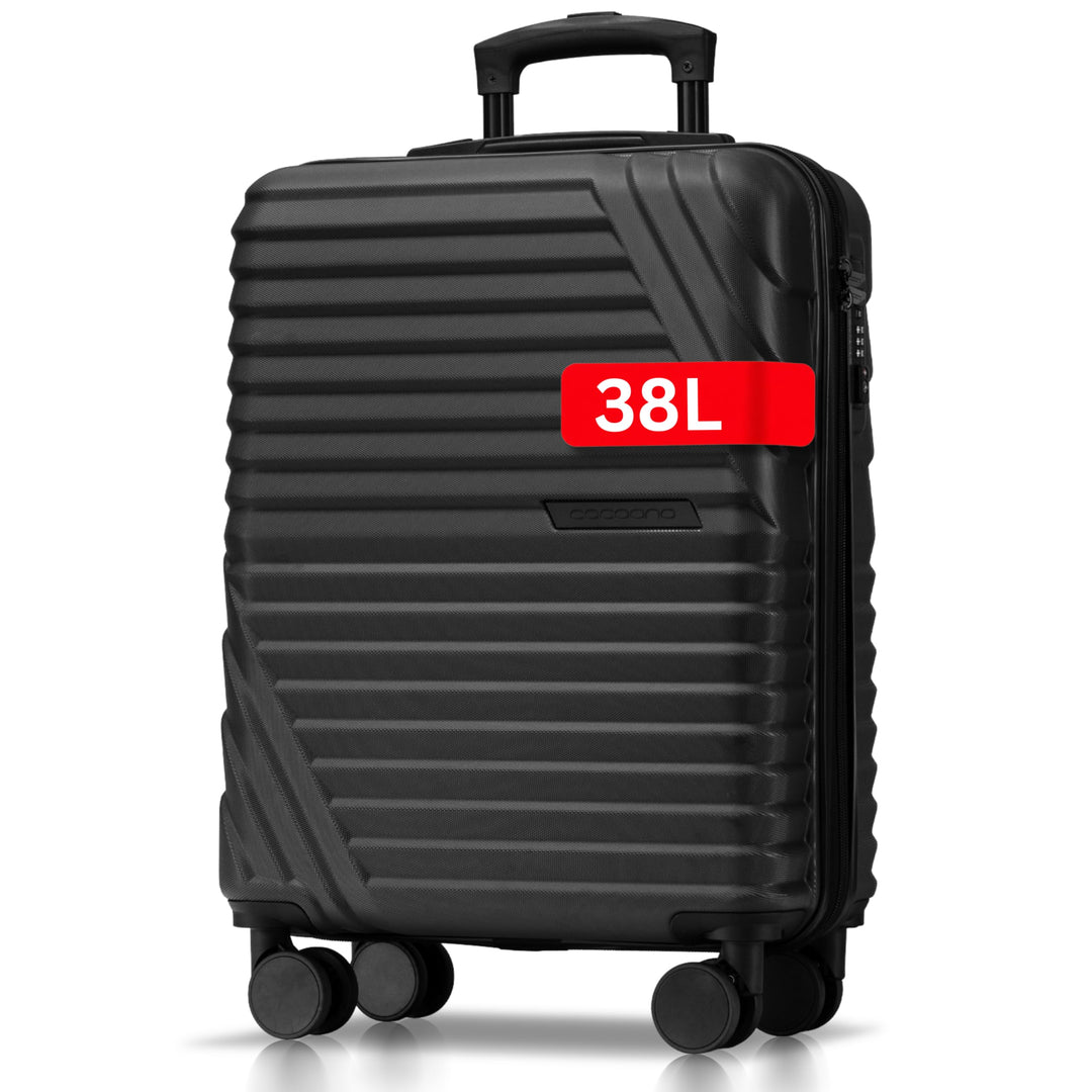 Premium Handgepäck Koffer 55x40x20cm - passend für Ryanair, Lufthansa, Eurowings und co. I 38L Handg