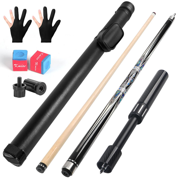 Kmise Professioneller Pool-Queue-Stick – 19 20 21 oz Queue-Sticks aus kanadischem Ahorn, Schaft mit