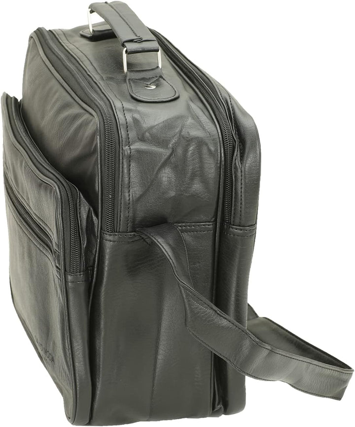 Echt Leder Herren Arbeitstasche Umhängetasche Herrentasche Schultertasche Messenger Flugbegleiter in