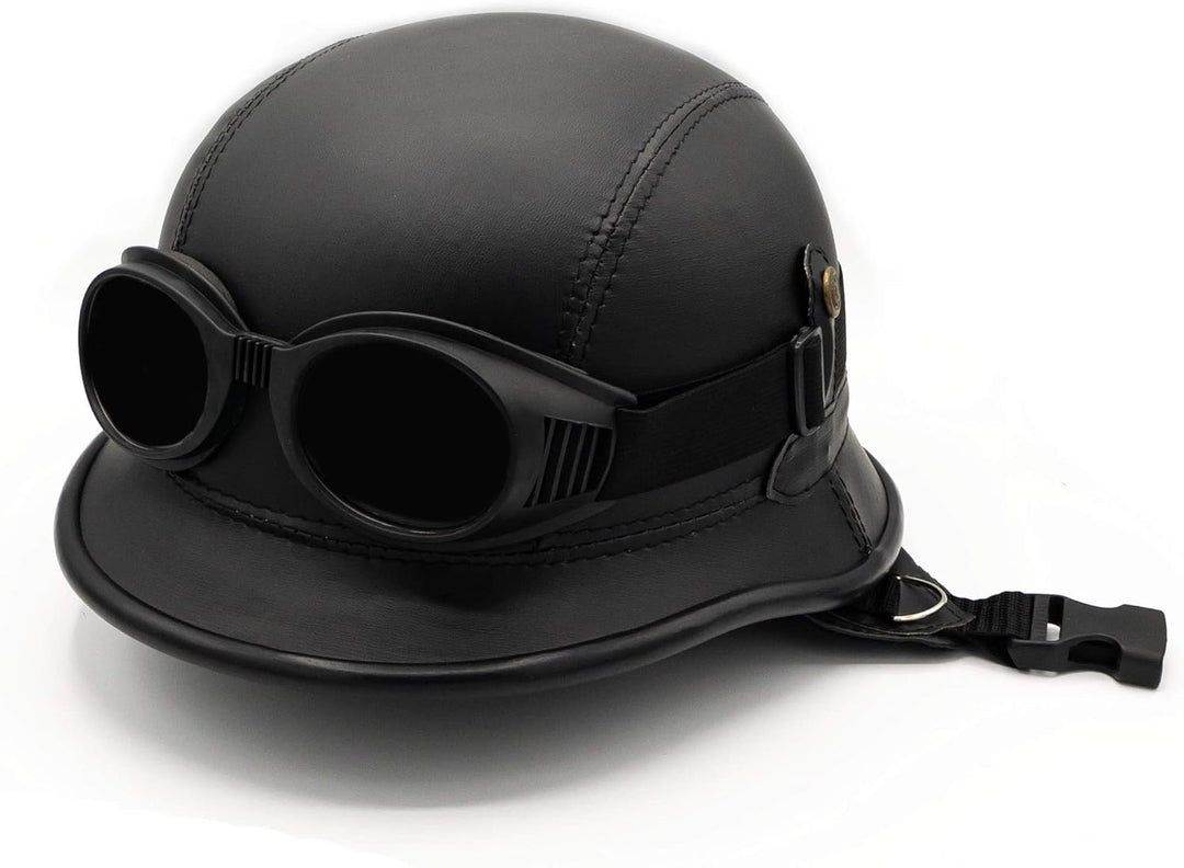 Mienloco Motorrad Jet Helm Harley Chopper Militär Halbschale Biker Mofa Roller Wehrmacht H1