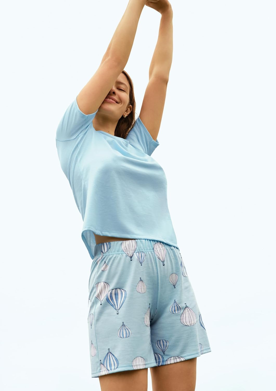 CALIDA Favourites Shorts Damen, aus 100% Baumwolle 44-46 Cascade Blue, 44-46 Cascade Blue