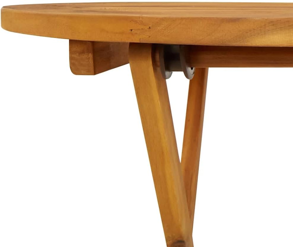 vidaXL Akazienholz Massiv Gartentisch Klappbar Klapptisch Esstisch Holztisch Bistrotisch Gartenmöbel