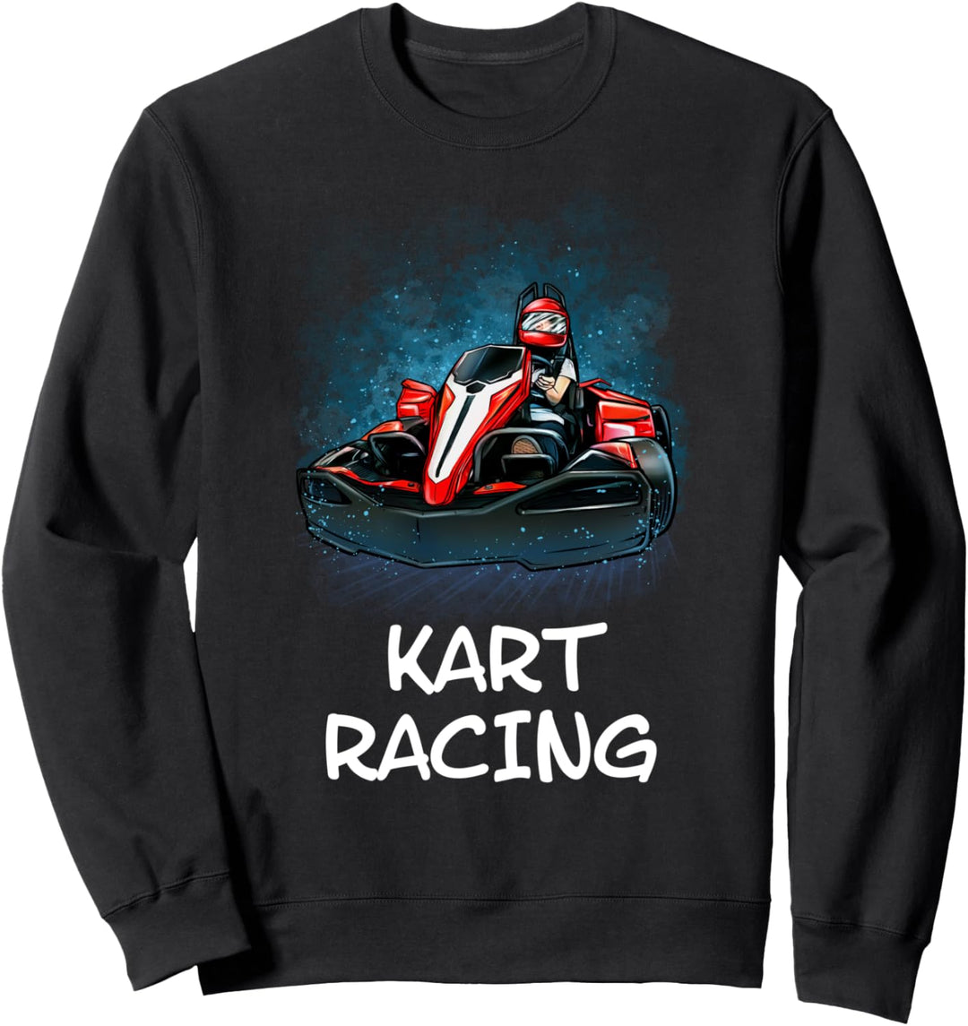 Go Kart Racing Motorsport Karting Kartbahn Damen Herren Sweatshirt