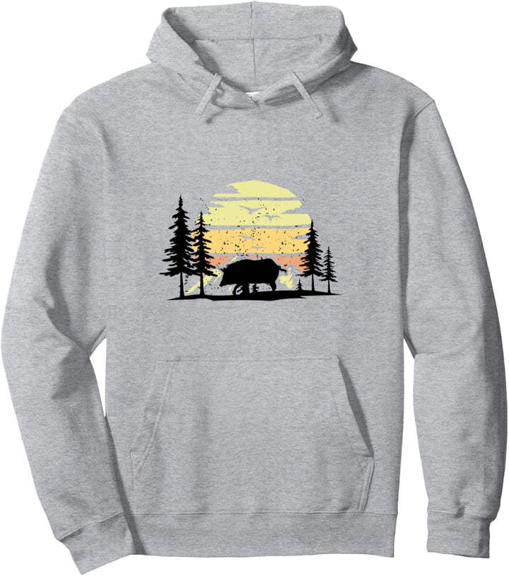 Wildschwein Spruch Geschenk für Waldarbeiter Grafik Pullover Hoodie