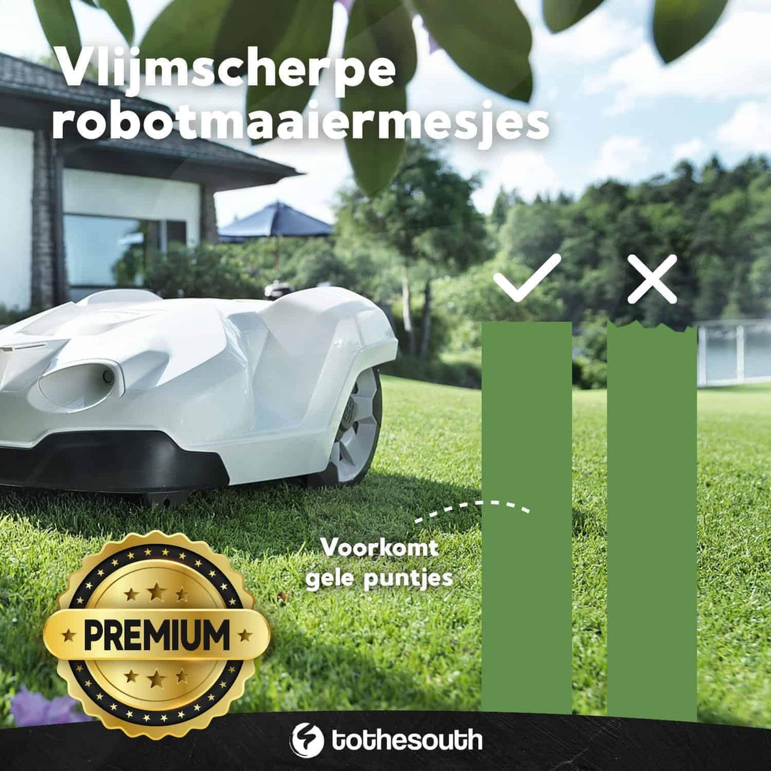 90x To the South® Mähroboter Klingen Stahl passend für Gardena Smart Sileno Life 750-90 Stück, 90 St