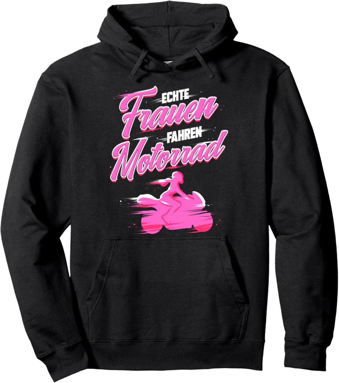 Motorradfahrerin Geschenk Motorsport Frauen Motorrad Damen Pullover Hoodie