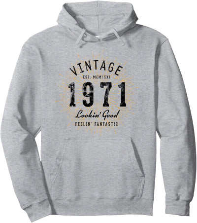 Vintage Geburtstag geboren 1971 Pullover Hoodie