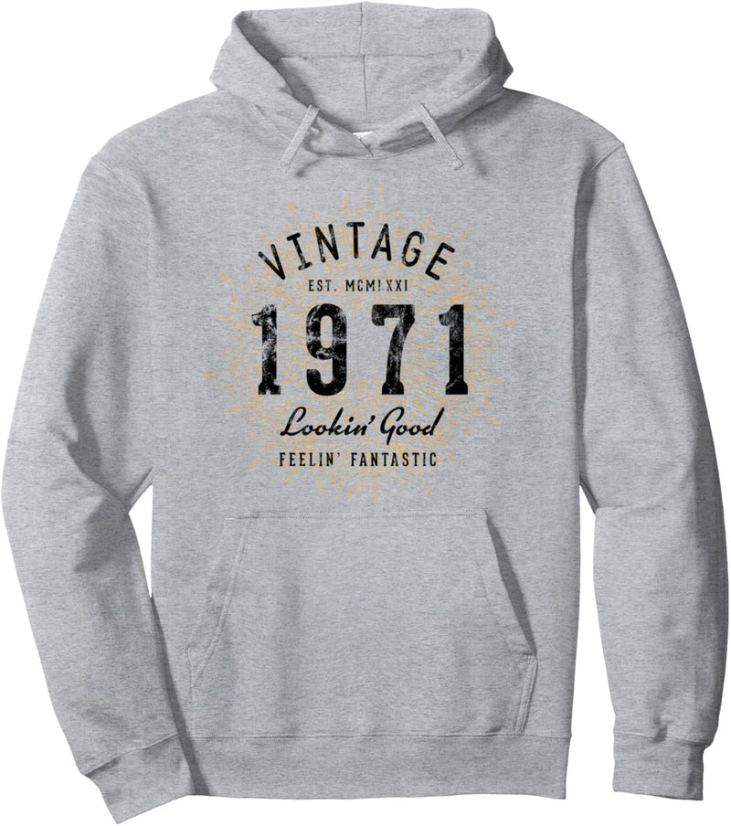Vintage Geburtstag geboren 1971 Pullover Hoodie