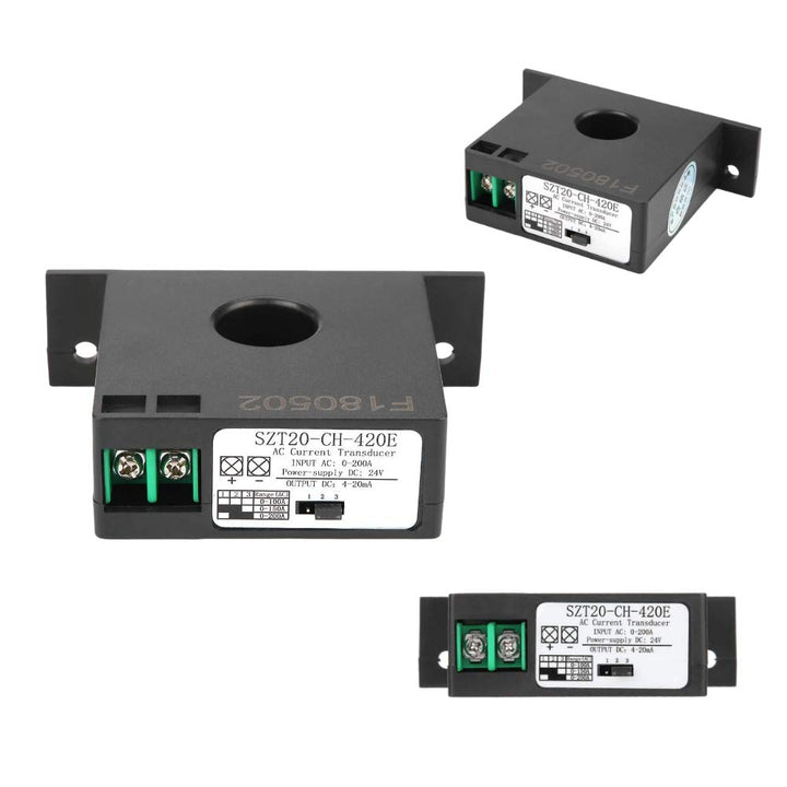 Stromwandler SZT20-CH-420E, Messstrom AC 0-10A/20A/50A, 0-100A/150A/200A, Ausgangssignal mit drei Fo