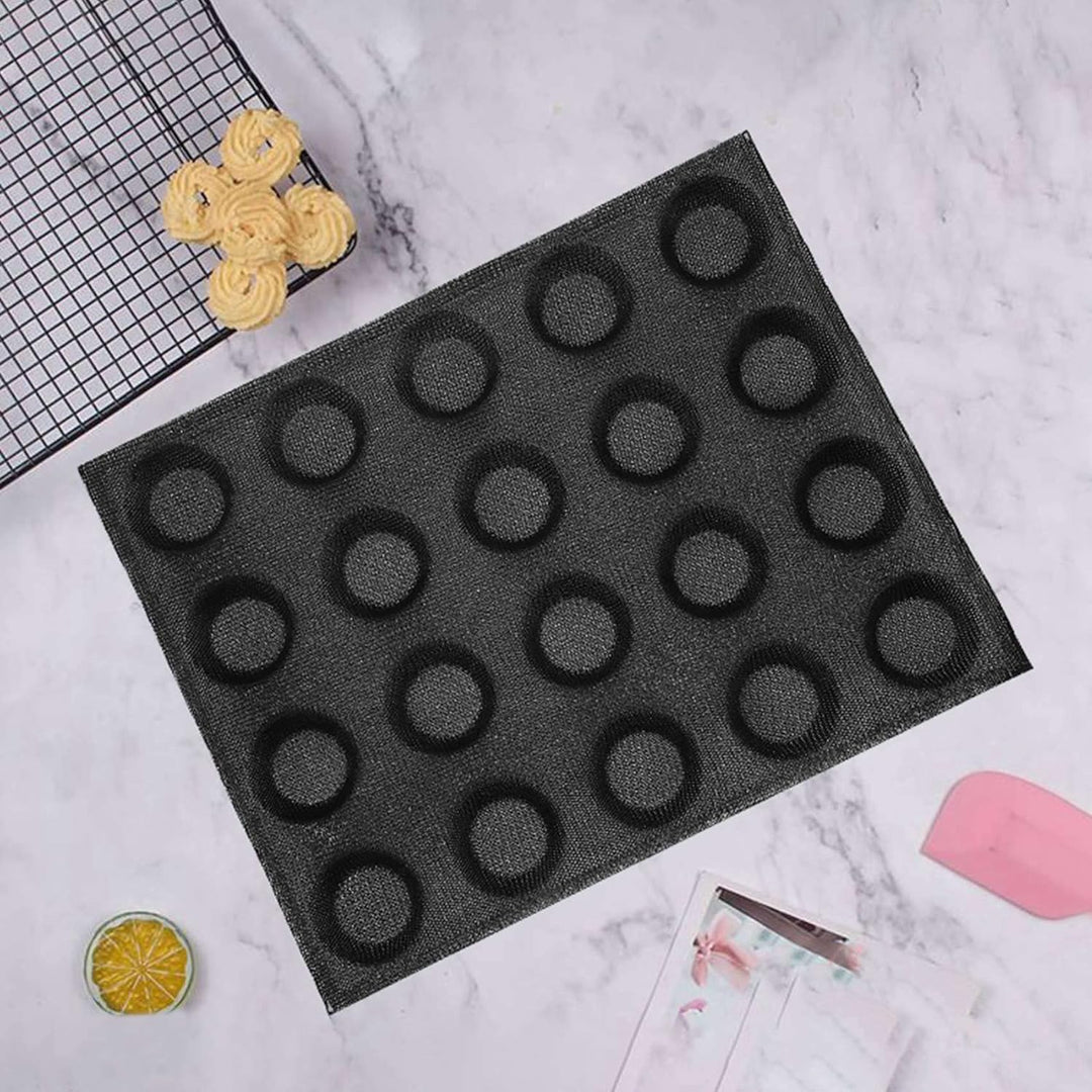 XIAOJUN Silikonform mit 20 Löchern Cake T Mini Pizza Modell Round Bread Hamburger Antihaft-Backform