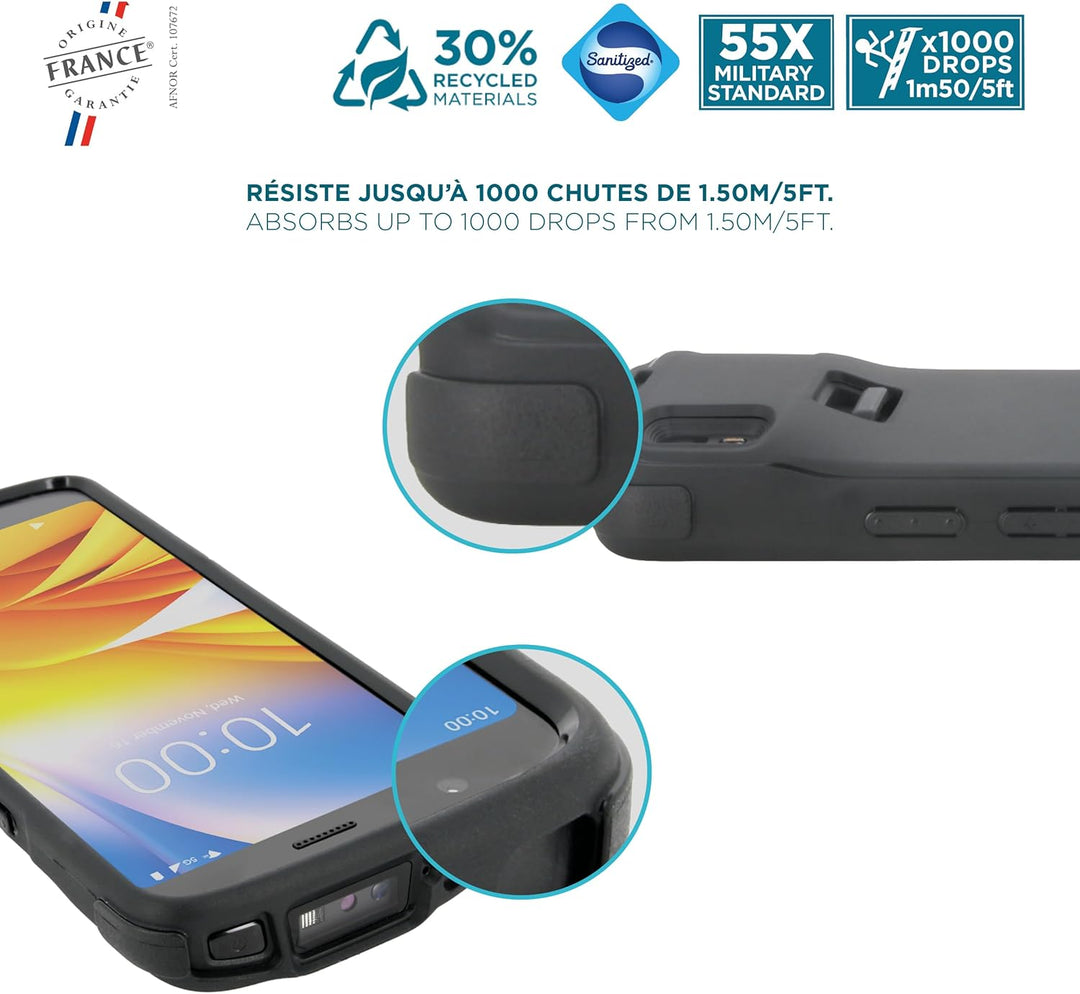 Mobilis Robustes Gehäuse für Zebra TC22 – TC27 Mobile Computer - Vollständige Rückabdeckung - Stossf