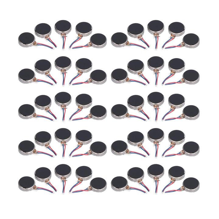 50 Stück Mini-Vibrationsmotoren DC 3V 10x2,7 Mm Anti-Interferenz Kleiner Leichter, Geräuscharmer Mik
