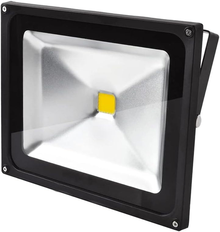 5x 50W LED Fluter Strahler Gartenlampe Kaltweiss Licht mit Silbergrau Aluminium Gehäuse Wasserdicht