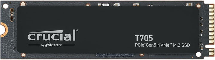 Crucial T705 4TB SSD PCIe Gen5 NVMe M.2 Interne SSD, bis zu 14.100MB/s, Microsoft DirectStorage, PCI