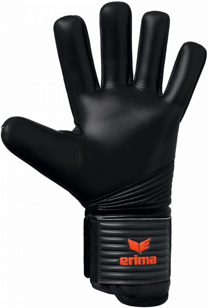 Erima Unisex Flex-ray Hardground Torwarthandschuh 10 fiery coral/schwarz, 10 fiery coral/schwarz