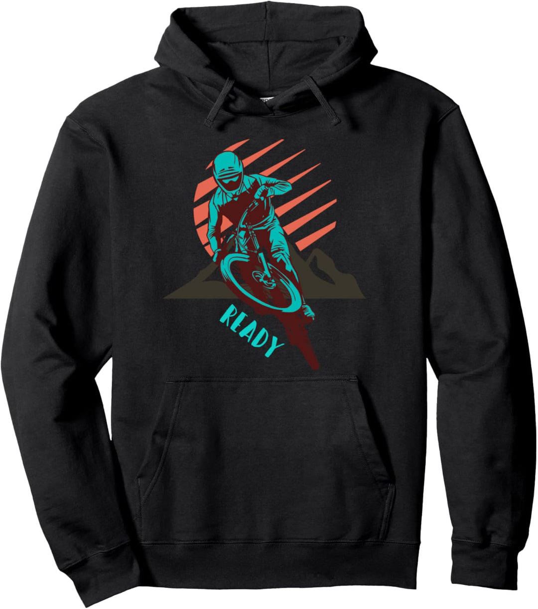 Mountainbike MTB bist Du ready Downhill Pullover Hoodie