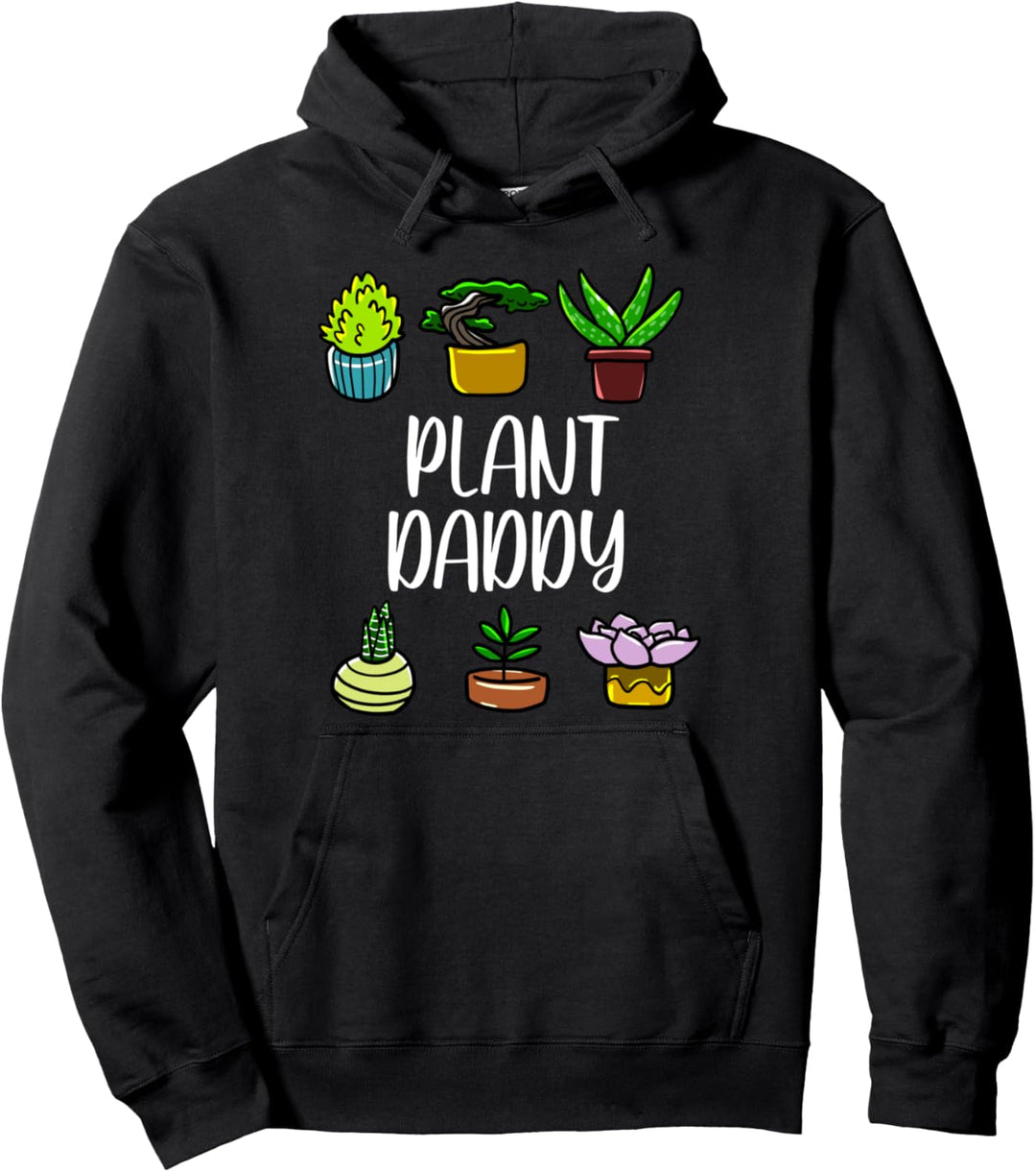 Potted Plant Daddy Kawaii Gardening Pastime Green Thumb Gift Pullover Hoodie