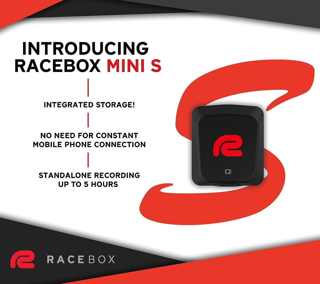RACEBOX Mini S - 25 Hz GPS Lap Timer Drag Meter 0-100 Motorrad Auto MTB Quad