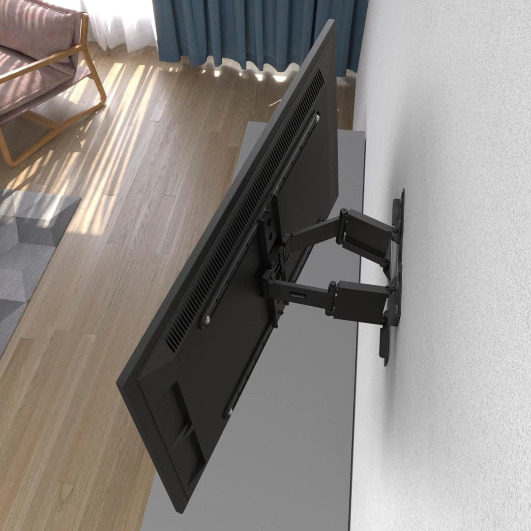 Hama Ultra-Slim TV Wandhalterung für 37"–90" (ultraflache TV-Halterung schwenkbar, neigbar, TV-Arm a