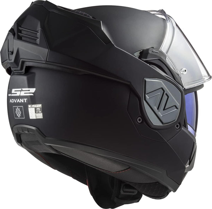 LS2, Klapphelme motorrad ADVANT solid black mat, S S Black mat, S Black mat