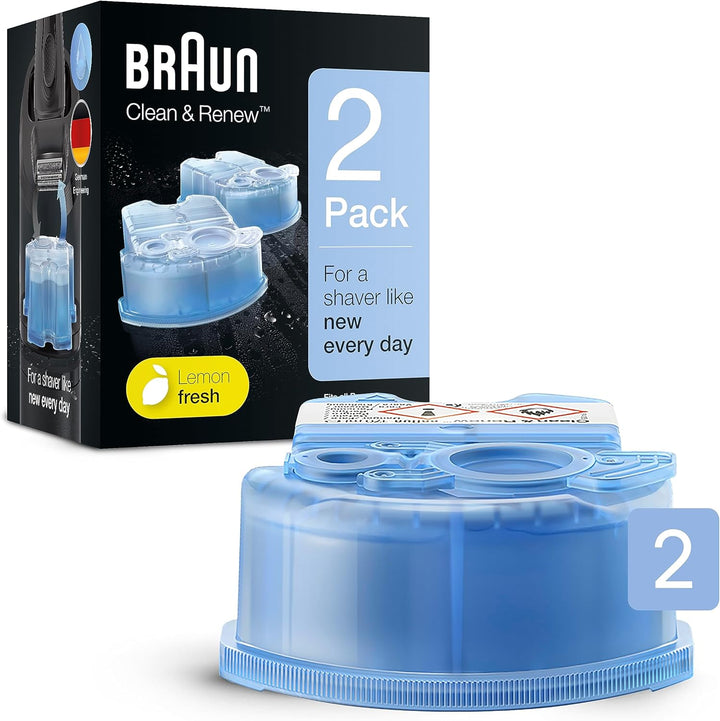 Braun Reinigungskartusche (2er-Pack) CCR2 Lemon Fresh 2 stück (1er Pack), Lemon Fresh 2 stück (1er P