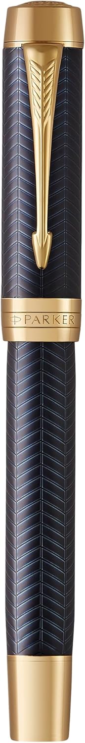 Parker Duofold Prestige Füller | Blue Chevron | Grösse Centennial | Füllfederhalter mit mittlere Fed