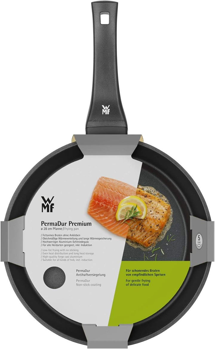 WMF Permadur Premium Bratpfanne Induktion 28 cm, Aluminium beschichtet, Kunststoffgriff mit Flammsch