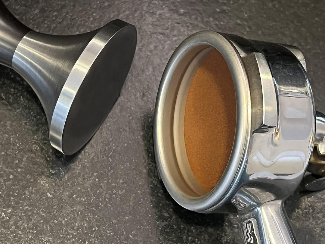 scarlet espresso | Tamper »Fino Affilato« inox sharp edge CNC präzisisiongefertigt, Edelstahl, Profi