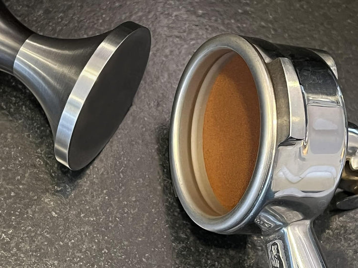 scarlet espresso | Tamper »Fino Affilato« inox sharp edge CNC präzisisiongefertigt, Edelstahl, Profi