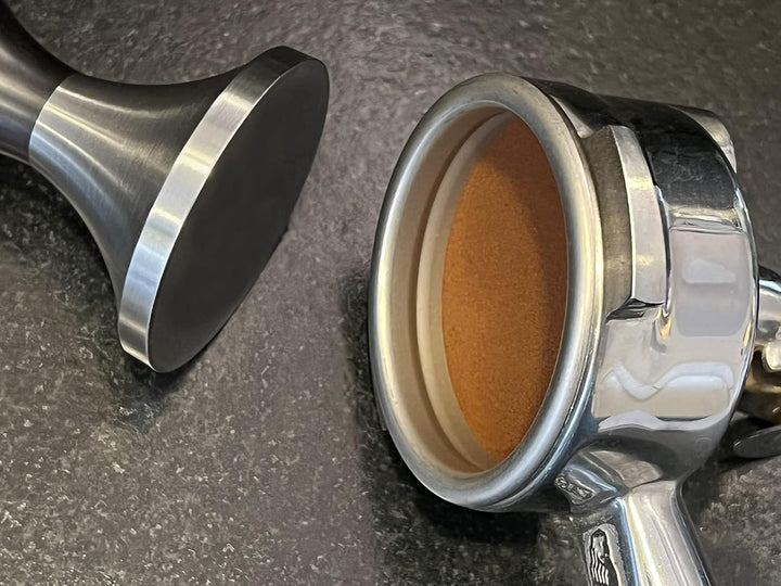 scarlet espresso | Tamper »Fino Affilato« inox sharp edge CNC präzisisiongefertigt, Edelstahl, Profi