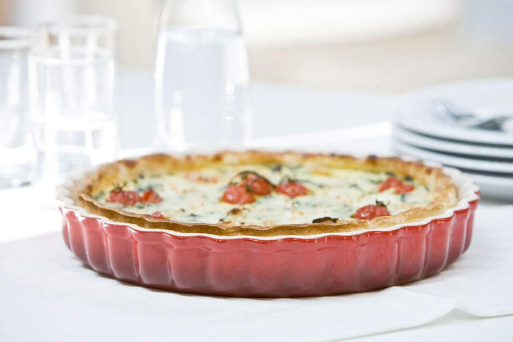 Le Creuset Tarte-Form, Ø 28 cm, Steinzeug, Kirschrot 28 cm Kirschrot, 28 cm Kirschrot