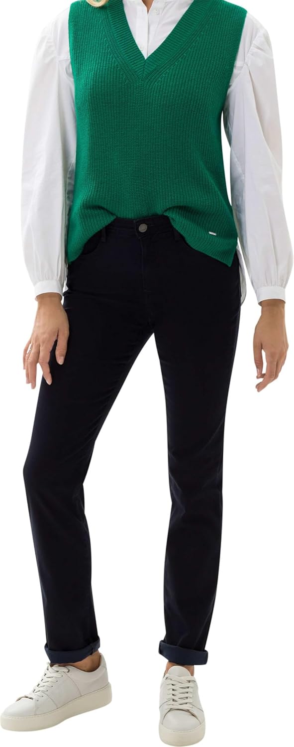 BRAX Damen Style Mary Winter Dream Hose, Marine