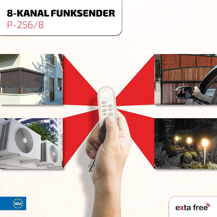 EXTA FREE P-256/8 8- Kanal- Fernsteuerung
