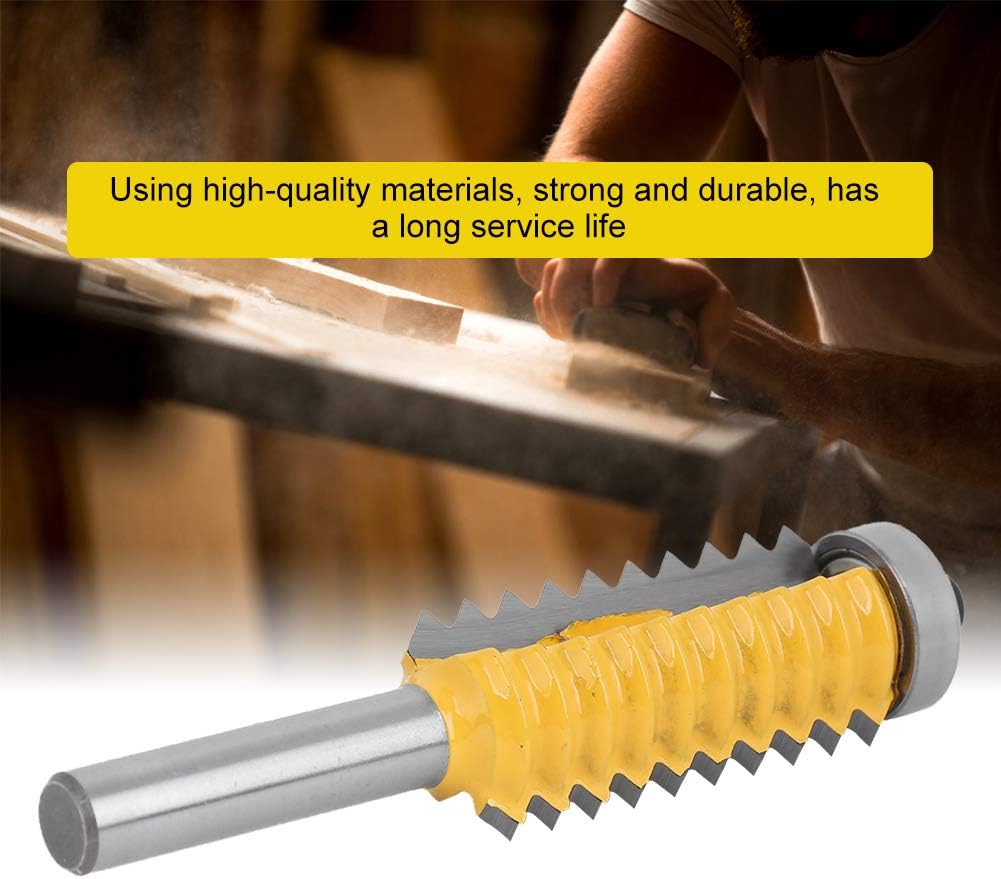 Hartmetall Verleimfräser 8mm Schaft,8 X 41 Anti Reverse Design Hartmetall Fräser,Kompakt und Tragbar
