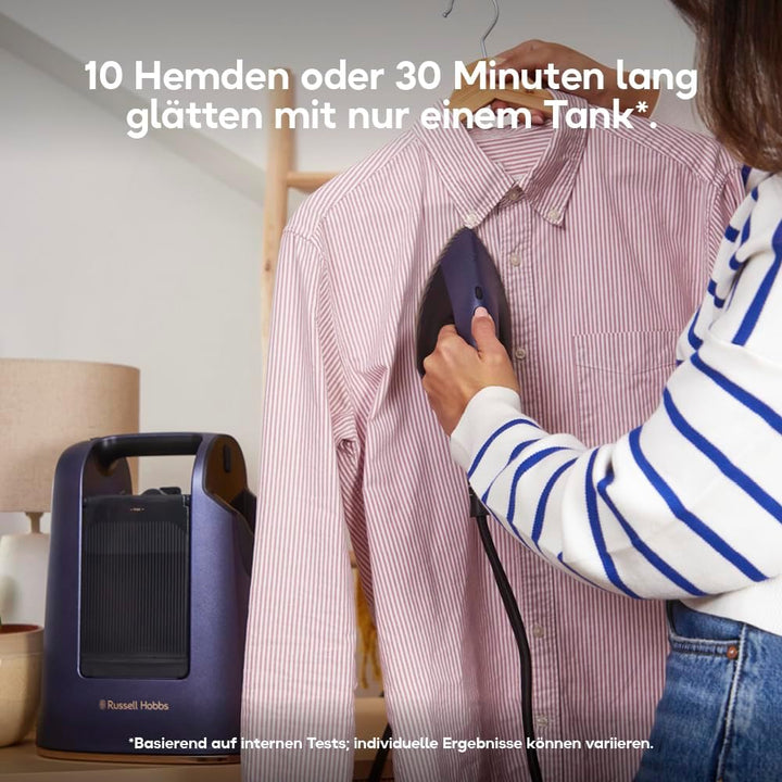 Russell Hobbs Dampfbügeleisen Multi inkl. XL Wassertank-Station 750ml [Dampfglätter + Bügeleisen] St