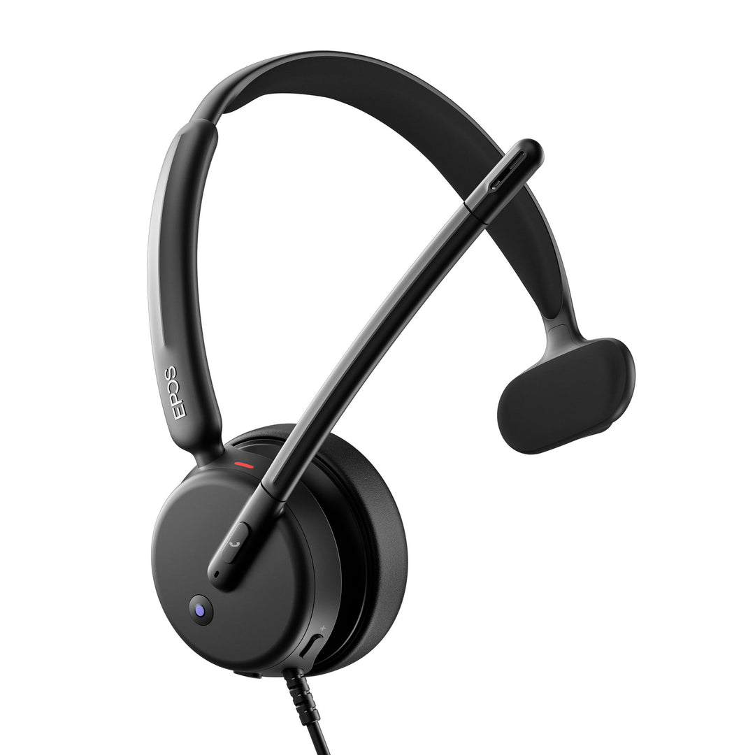 EPOS Impact 430T - Mono USB-C & USB-A On-Ear-Headset mit dualem Noise-Cancelling-Mikrofon, Microsoft
