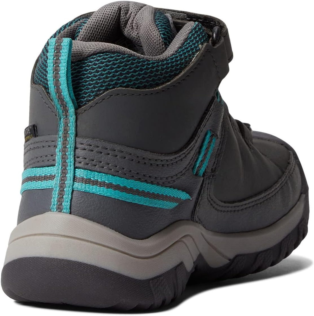 KEEN Unisex Kinder Targhee Mid Wp Wanderstiefel 24 EU Steel Grey Porcelain, 24 EU Steel Grey Porcela