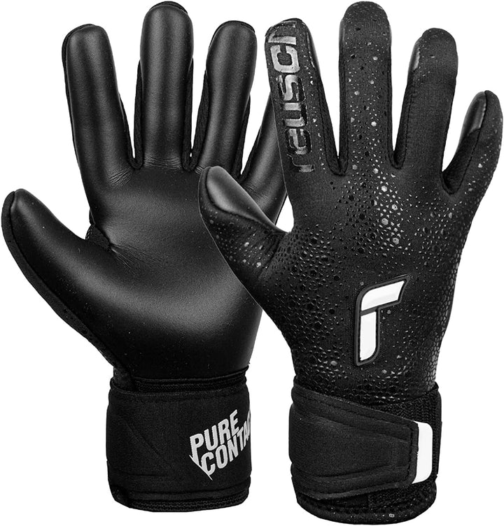 Reusch Jungen Pure Contact Junior Unisex Torwarthandschuhe mit Innennaht Schnitt und Grip Infinity B