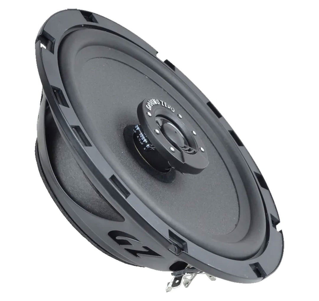 Ground Zero GZIF 6501FX, 2-Wege Koaxial-Lautsprechersystem mit geringer Einbautiefe, 110 Watt max