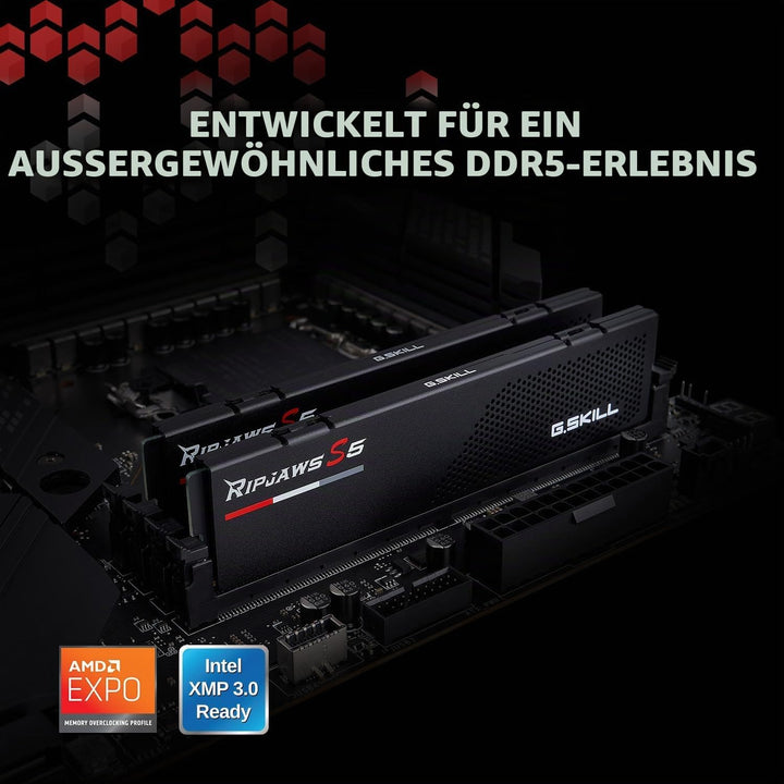 G.Skill RipJaws S5 Series (Intel XMP) 32GB (2 x 16GB) 288-pin SDRAM DDR5 6000 CL36-36-36-96 1,35V Du