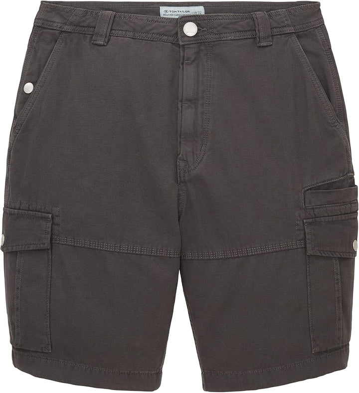 TOM TAILOR Herren Relaxed Fit Cargo Shorts 29 10899 - Tarmac Grey, 29 10899 - Tarmac Grey