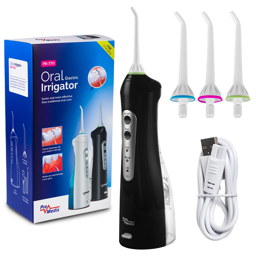 ProMedix PR-770 Elektrische Munddusche Reisemunddusche | Wasser-Flosser Oral Irrigator Zahnreinigung