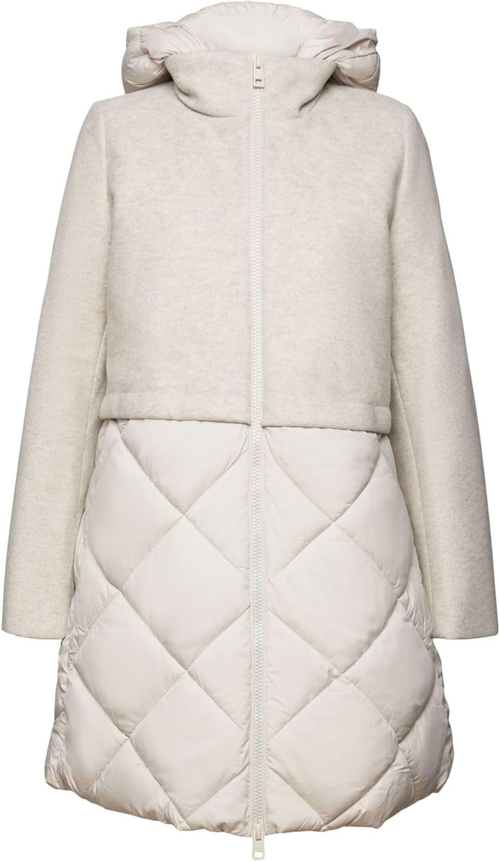 ESPRIT Damen 093eo1g329 Jacke M 290/LIGHT BEIGE, M 290/LIGHT BEIGE
