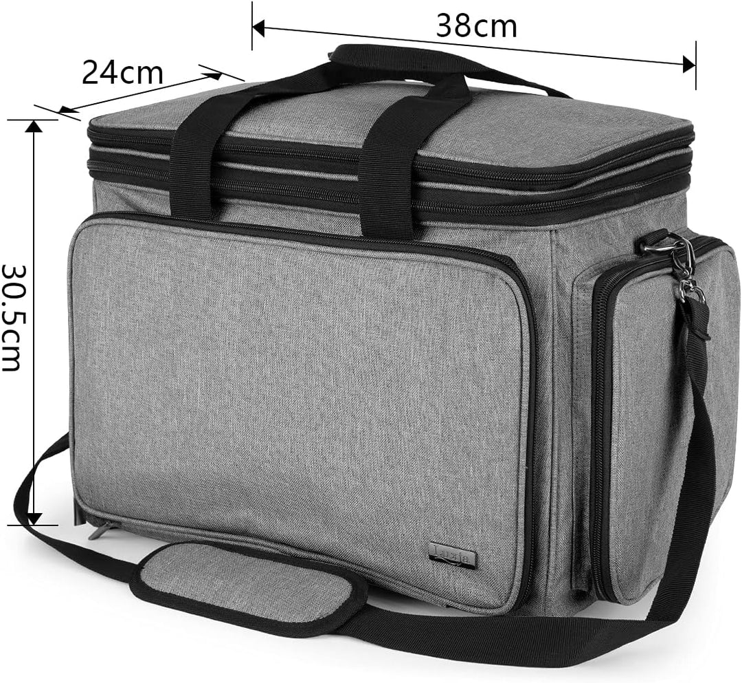 Luxja Wolle Tasche für Garn, Handarbeitstasche für Stricken, Stricktasche für Garn Stränge, Häkelnad