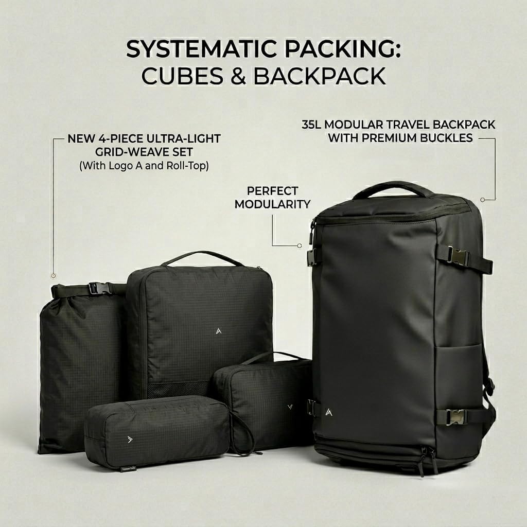 +Zermatt-Horn Rucksack herren Reise-Rucksack 35L | Laptop 15-17 Zoll. Kabinenrucksack Handgepäck mit